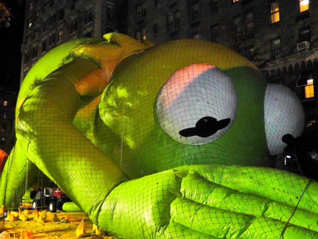 kermit, macy's thanksgiving day parade, new york, travel, travelogue, ailsa prideaux-mooney
