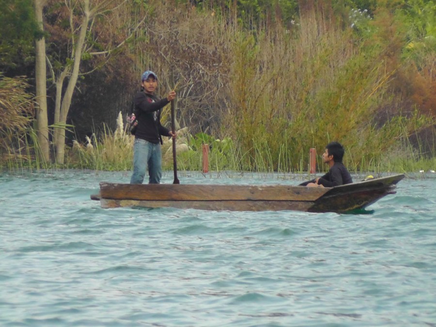 lake atitlan, guatemala, wooden boat, travel, travelogue, ailsa prideaux-mooney