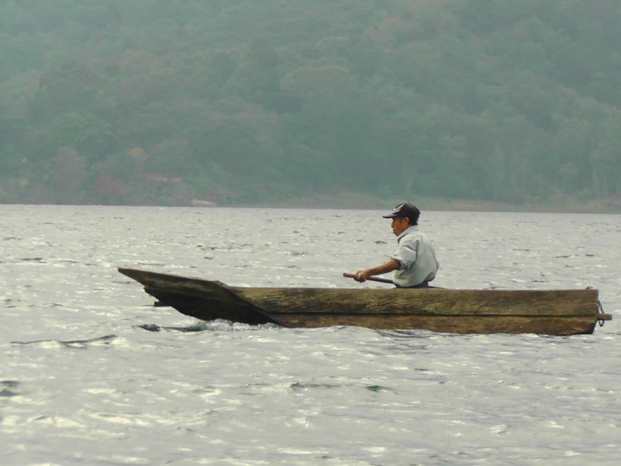 lake atitlan, guatemala, wooden boat, travel, travelogue, ailsa prideaux-mooney