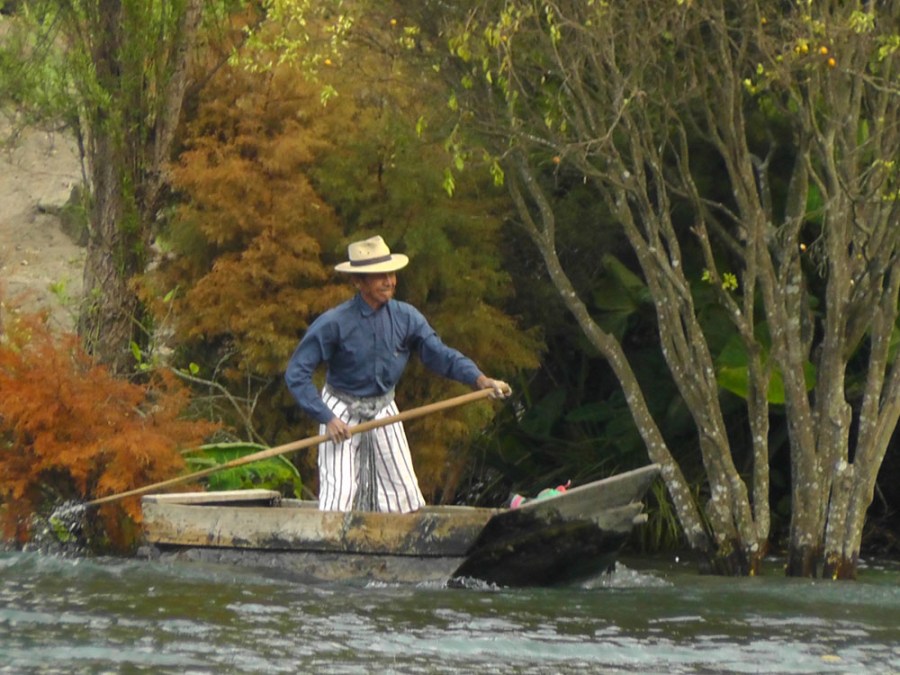 lake atitlan, guatemala, wooden boat, travel, travelogue, ailsa prideaux-mooney