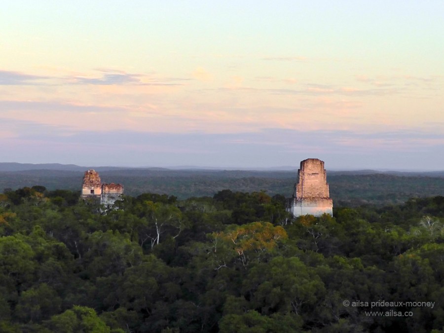 stone temples, tikal, mayan ruins, maya, ancient temples, guatemala, travel, travelogue, ailsa prideaux- mooney, photography