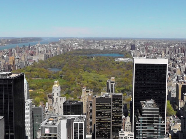 Looking north from the Top of the Rock, Manhattan, Central Park, New York City, Top of the Rock, Rockefeller Center, travel, travelogue, ailsa prideaux-mooney