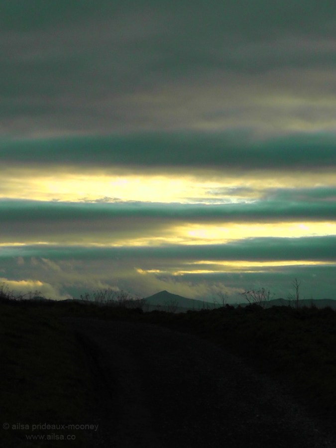 ireland blue gold sky howth head