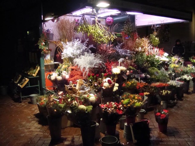 street market flowerstall london embankment