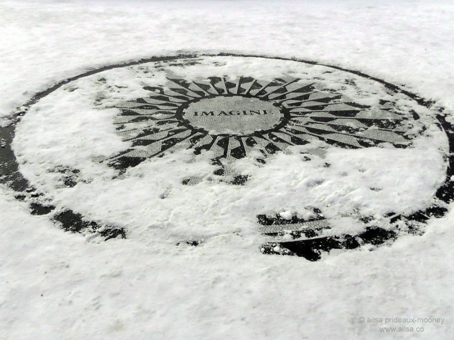 imagine john lennon peace snow strawberry fields