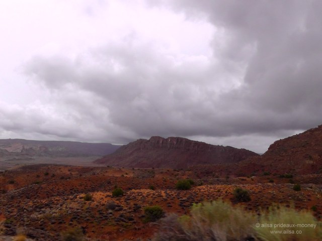 red highway 12 utah fog
