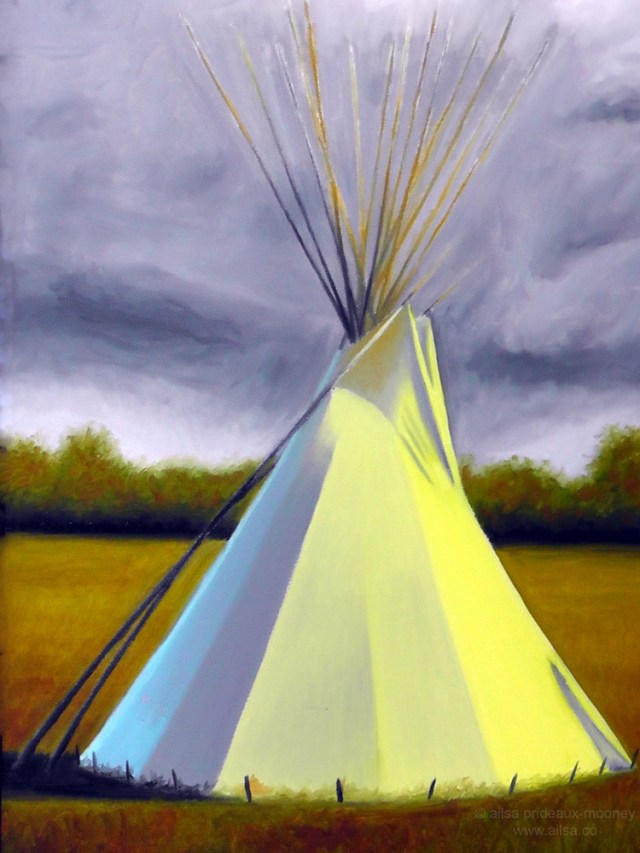 us road trip red lodge teepee painting montana usa america driving