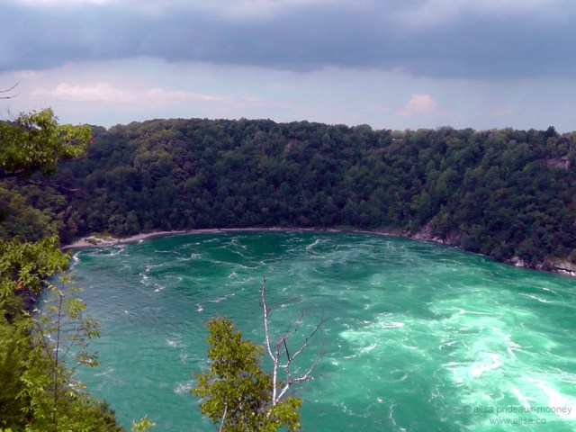 niagara falls whirlpool vista basin canada america