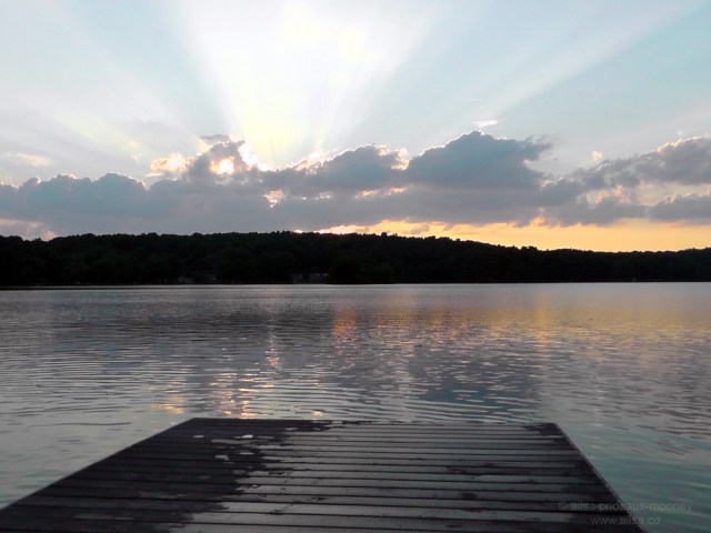 andover lake connecticut us usa america road trip sunset
