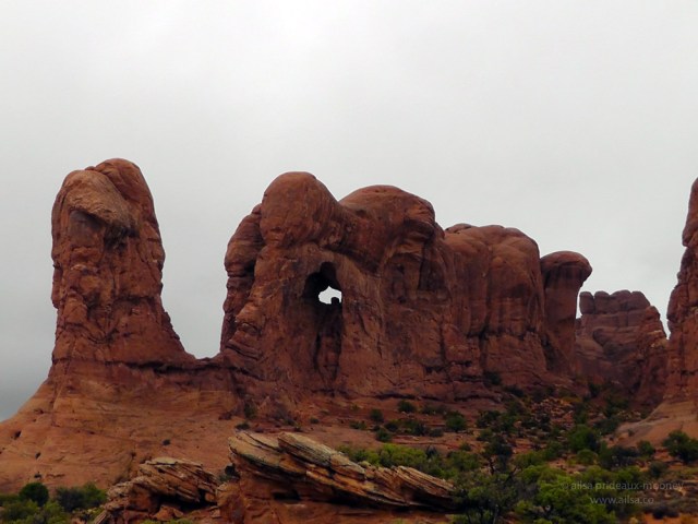 parade of elephants arches national park windows road trip utah usa us america