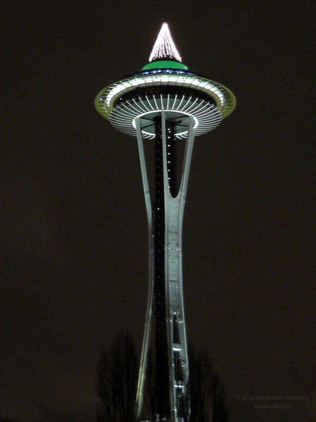 Seattle space needle christmas tree