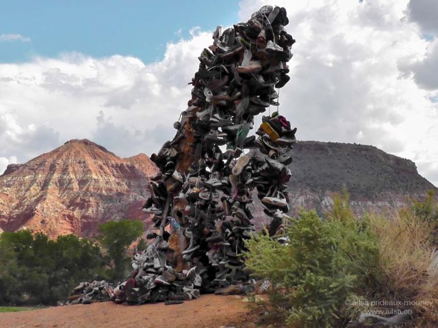 shoe tree hikers utah virgin