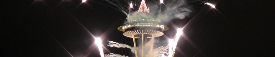 seattle washington space needle fireworks new years eve 2013