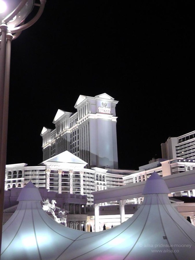 caesar's palace las vegas desert night glow us road trip usa america driving
