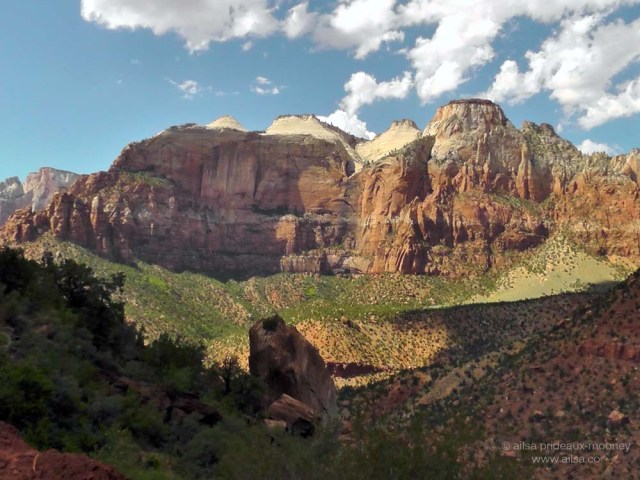 zion national park utah peaks monoliths canyon us usa america road trip driving