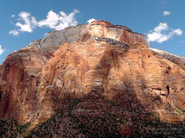zion national park peak monolith canyon utah road trip us usa america driving