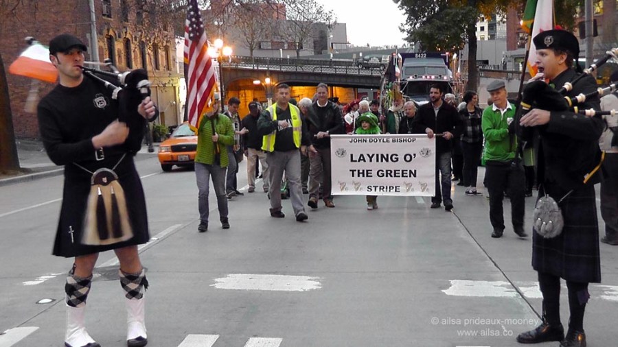 seattle, laying o the green stripe, st patrick's day, travel, irish, ailsa prideaux-mooney
