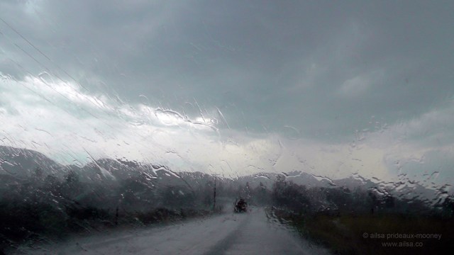storm, thunder, flood, road trip, travel, ailsa prideaux-mooney