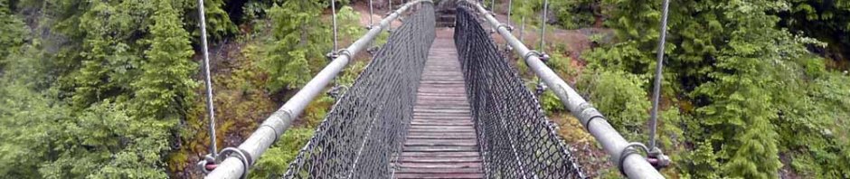 mount st helens, lava canyon, washington, hiking, travel, travelogue, photography, ailsa prideaux-mooney, suspension bridge