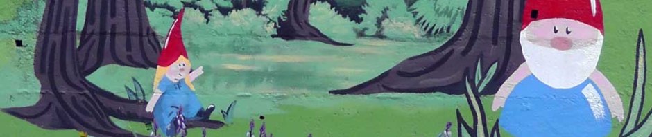 garden gnome, mural, wall art, seattle, ballard, travel, travelogue, ailsa prideaux-mooney, photography