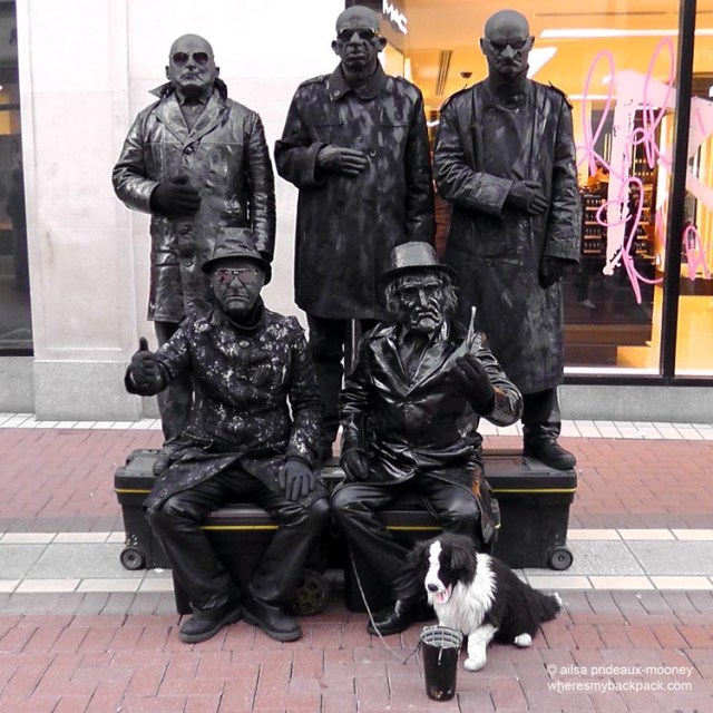 dublin, grafton street, ireland, living statues, travel, travelogue, ailsa prideaux-mooney, travel photography, travel blog