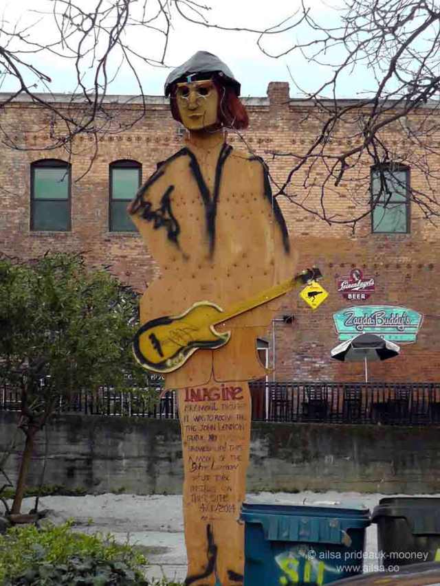 John Lennon statue, Ballard, Seattle, Washington, travel, travelogue, photography, Ailsa Prideaux-Mooney