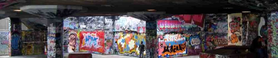 london, south bank, graffiti, travel, travelogue, Ailsa Prideaux-Mooney