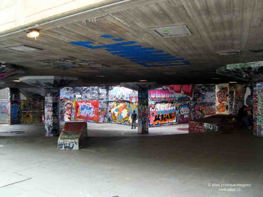 london, south bank, graffiti, travel, travelogue, Ailsa Prideaux-Mooney