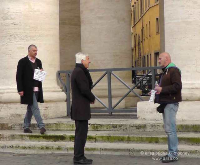 vatican city, st peter's basilica, rome, italy, travel, travelogue, ailsa prideaux-mooney, pitchfork protests, vatican protest, self-immolate