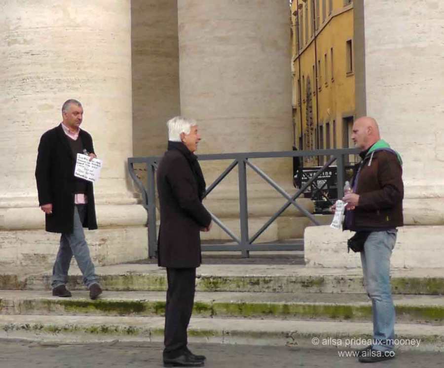 vatican city, st peter's basilica, rome, italy, travel, travelogue, ailsa prideaux-mooney, pitchfork protests, vatican protest, self-immolate