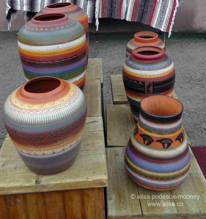 santa fe, new mexico, south western pottery, travel, travelogue, ailsa prideaux-mooney