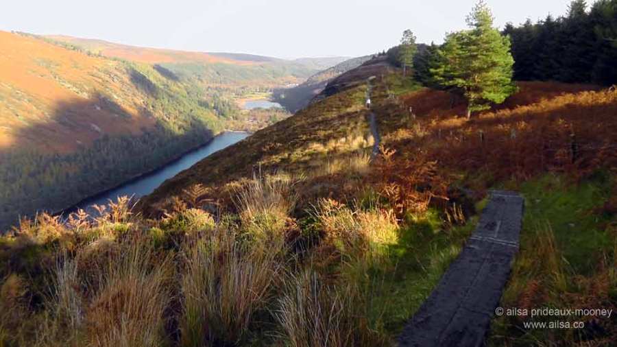 glendalough, spinc, spinc trail. blue trail, hiking, wicklow mountains, wicklow national park, wicklow, ireland, travel, travelogue, ailsa prideaux-mooney