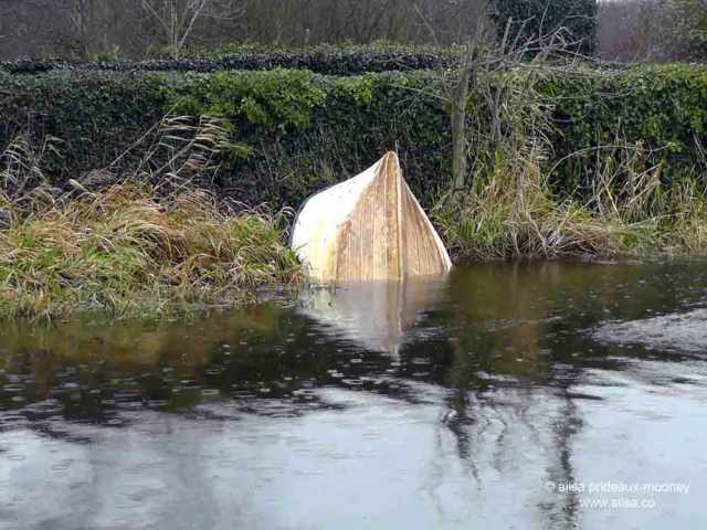 sunken boat, athy, ireland, travel, travelogue, ailsa prideaux-mooney