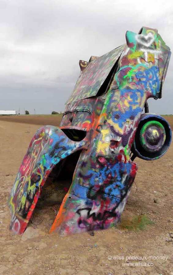 Cadillac Ranch, Amarillo, Texas, roadside attractions, travel, travelogue, ailsa prideaux-mooney