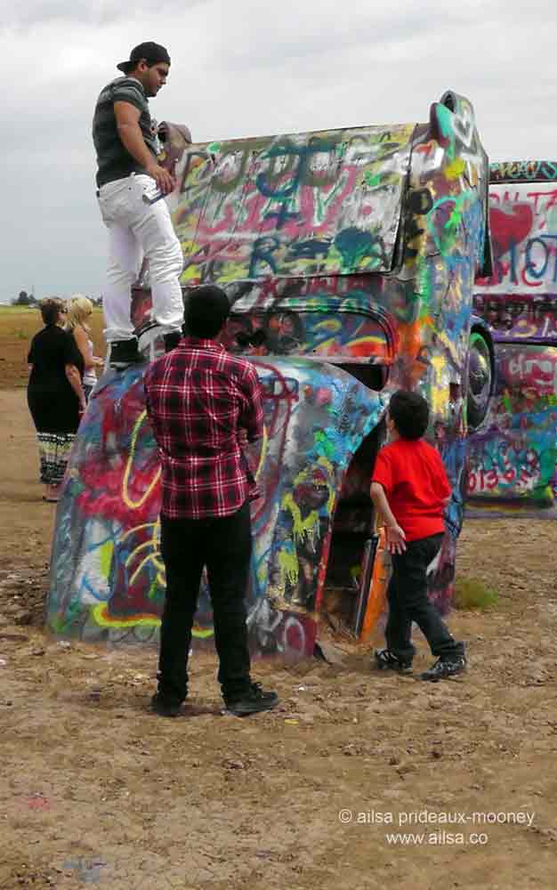 Cadillac Ranch, Amarillo, Texas, roadside attractions, travel, travelogue, ailsa prideaux-mooney