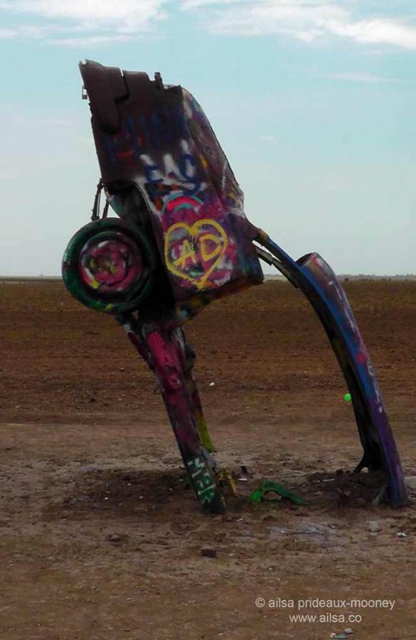 Cadillac Ranch, Amarillo, Texas, roadside attractions, travel, travelogue, ailsa prideaux-mooney