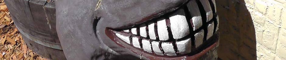 donkey, shrek, chainsaw carving, california, travel, ailsa prideaux-mooney