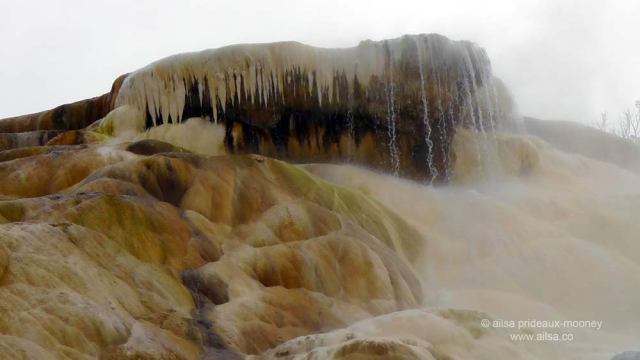 yellowstone park, sulphur pool, wyoming, travel, travelogue, ailsa prideaux-mooney, mammoth hotsprings