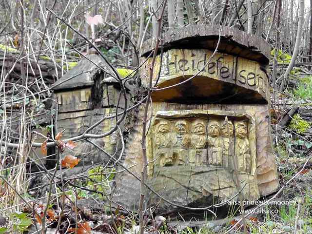 landstuhl, burg nanstein, ramstein, germany, travel, travelogue, ailsa prideaux-mooney. wood carving, woodcutting, holzschnitt
