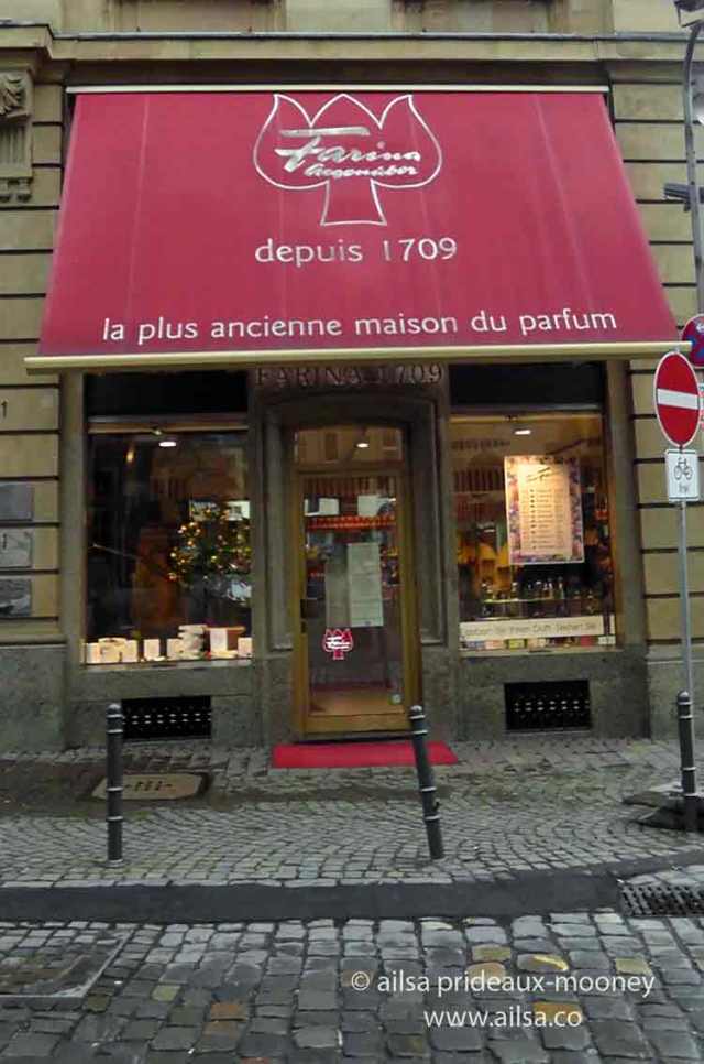 original eau de cologne, haus farina, 4711, perfume, history of perfume, travel, travelogue, ailsa prideaux-mooney